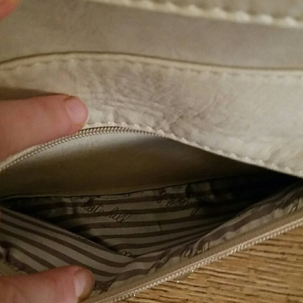 LIGHT TAUPE BACKPACK. 12 by 13 in x 4 in. - Picture 4 of 12